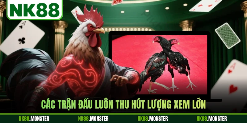 Các trận đấu luôn thu hút lượng xem lớn