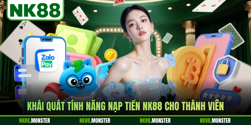 Khái quát tính năng nạp tiền NK88 cho thành viên